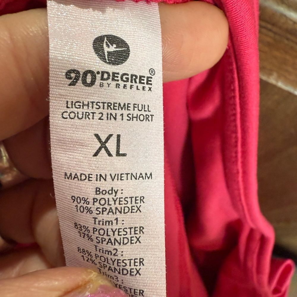 90 Degree By Reflex Pink Athletic Shorts - Picture 8 of 10